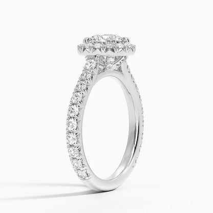 1,80 Karat Halo Tasarım Tektaş Laboratuvar Pırlanta Yüzük 18K - Stellara - Bold Diamonds
