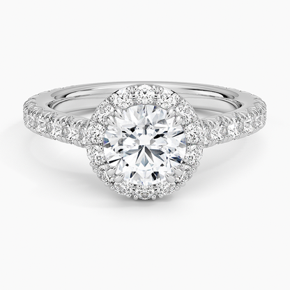 1,80 Karat Halo Tasarım Tektaş Laboratuvar Pırlanta Yüzük 18K - Stellara - Bold Diamonds