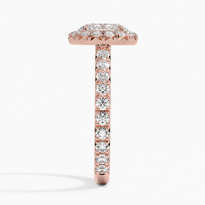 1.80 Karat  Oval Halo Tasarım Tektaş Laboratuvar Pırlanta Yüzük  18k -Ornara - Bold Diamonds