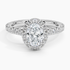 1.80 Karat  Oval Halo Tasarım Tektaş Laboratuvar Pırlanta Yüzük  18k -Ornara - Bold Diamonds