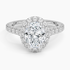 1,80 Karat Oval Halo Tasarım Tektaş Laboratuvar Pırlanta Yüzük 18K - Stellara - Bold Diamonds