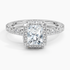 1.80 Karat  Radiant Halo Tasarım Tektaş Laboratuvar Pırlanta Yüzük 18k  -Ornara - Bold Diamonds