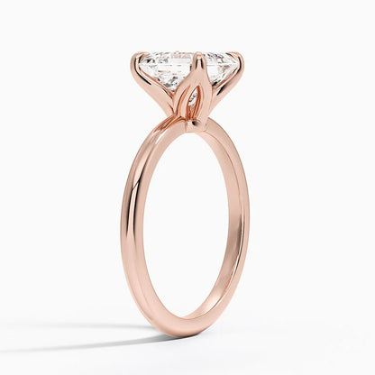 2.00 Karat F-VS Asscher Tektaş Laboratuvar Pırlanta Yüzük 18K - Bold Diamonds