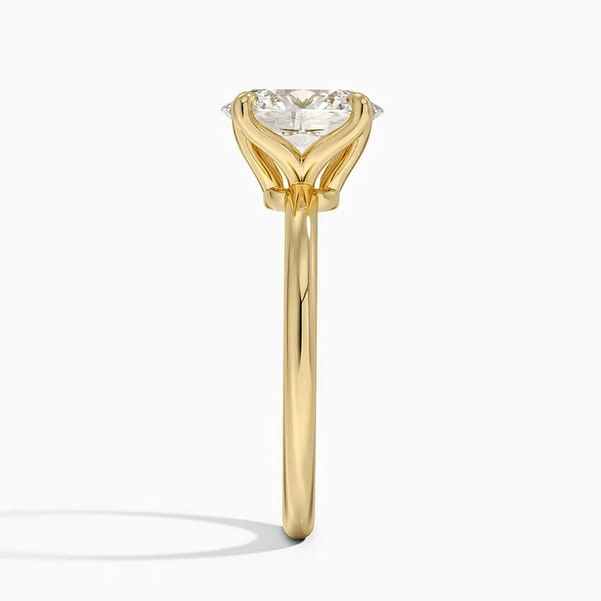 2.00 Karat F-VS Oval Tektaş Laboratuvar Pırlanta Yüzük 18K - Bold Diamonds