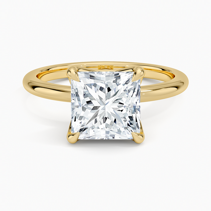 2.00 Karat F-VS Prenses Tektaş Laboratuvar Pırlanta Yüzük 18K - Bold Diamonds
