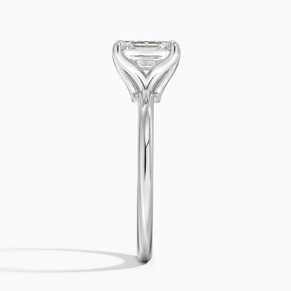 2.00 Karat F-VS Asscher Tektaş Laboratuvar Pırlanta Yüzük 18K - Bold Diamonds