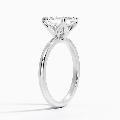 2.00 Karat F-VS Asscher Tektaş Laboratuvar Pırlanta Yüzük 18K - Bold Diamonds