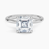 2.00 Karat F-VS Asscher Tektaş Laboratuvar Pırlanta Yüzük 18K - Bold Diamonds