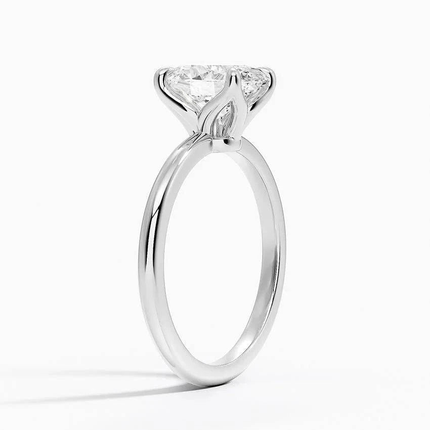 2.00 Karat F-VS Oval Tektaş Laboratuvar Pırlanta Yüzük 18K - Bold Diamonds