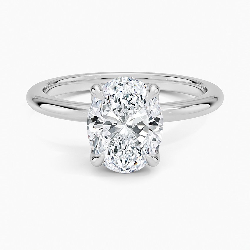 2.00 Karat F-VS Oval Tektaş Laboratuvar Pırlanta Yüzük 18K - Bold Diamonds