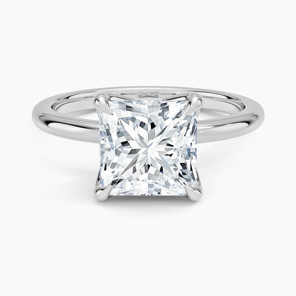 2.00 Karat F-VS Prenses Tektaş Laboratuvar Pırlanta Yüzük 18K - Bold Diamonds