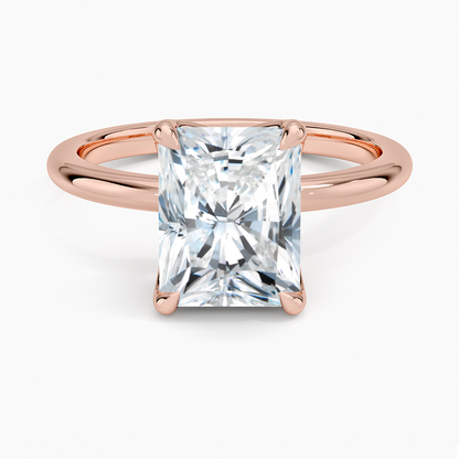 2.00 Karat F-VS Radiant Tektaş Laboratuvar Pırlanta Yüzük 18K - Bold Diamonds