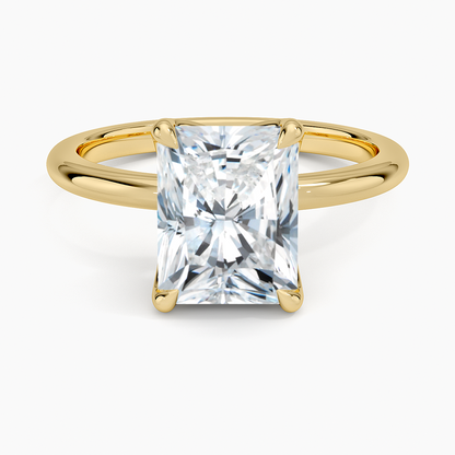 2.00 Karat F-VS Radiant Tektaş Laboratuvar Pırlanta Yüzük 18K - Bold Diamonds