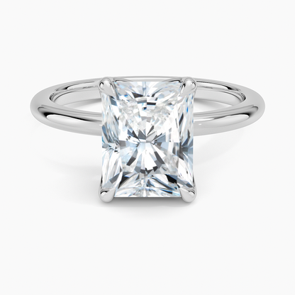 2.00 Karat F-VS Radiant Tektaş Laboratuvar Pırlanta Yüzük 18K - Bold Diamonds