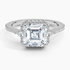 2.20 Karat Asscher Halo Tasarım Tektaş Laboratuvar Pırlanta Yüzük  18K -Vittora - Bold Diamonds