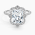 2,20 Karat Radiant Halo Tasarım Tektaş Laboratuvar Pırlanta Yüzük 18K -Coronna - Bold Diamonds