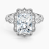 2,20 Karat Radiant Halo Tasarım Tektaş Laboratuvar Pırlanta Yüzük 18K -Radiara - Bold Diamonds