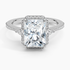 2.20 Karat Radiant Halo Tasarım Tektaş Laboratuvar Pırlanta Yüzük  18K  -Vittora - Bold Diamonds