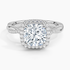 2.25 Karat Cushion Halo Tasarım Tektaş Laboratuvar Pırlanta Yüzük 18K -Diamora - Bold Diamonds