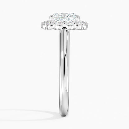 2.25 Karat Cushion Halo Tasarım Tektaş Laboratuvar Pırlanta Yüzük 18K -Illumina - Bold Diamonds