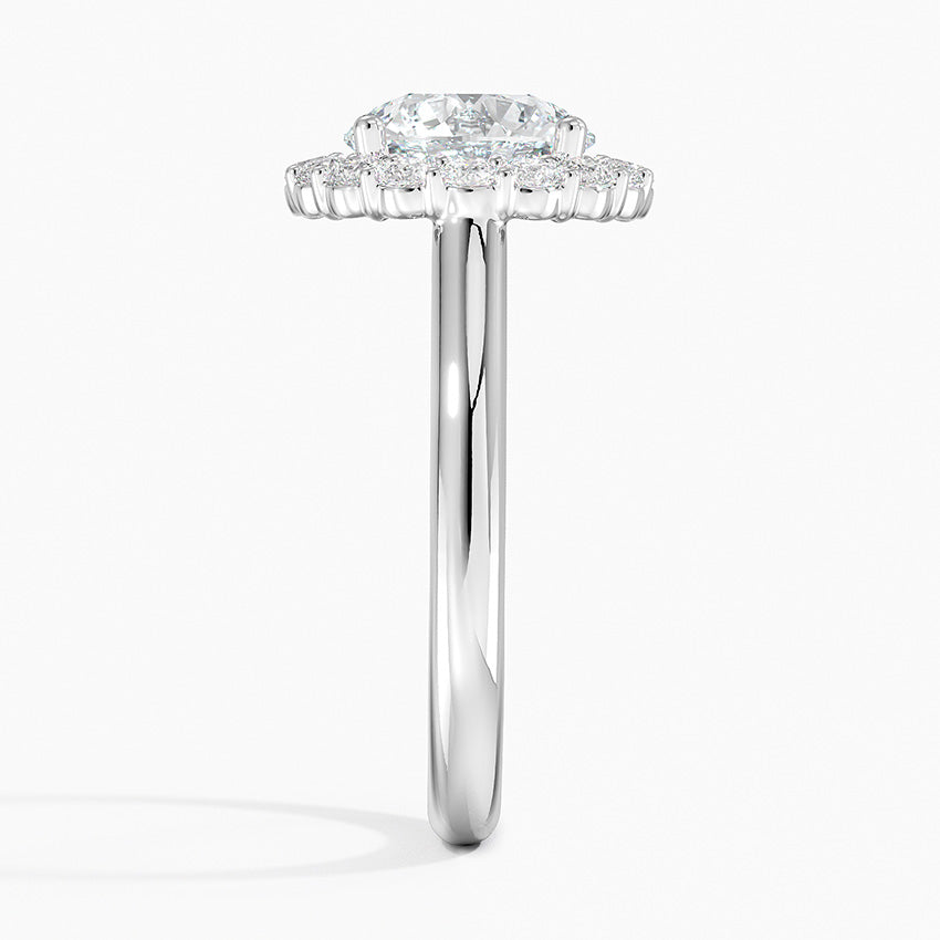2.25 Karat Halo Tasarım Tektaş Laboratuvar Pırlanta Yüzük 18K -Illumina - Bold Diamonds