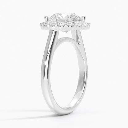 2.25 Karat Halo Tasarım Tektaş Laboratuvar Pırlanta Yüzük 18K -Illumina - Bold Diamonds