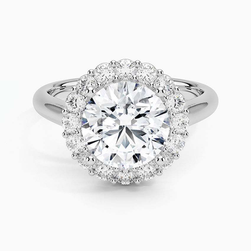 2.25 Karat Halo Tasarım Tektaş Laboratuvar Pırlanta Yüzük 18K -Illumina - Bold Diamonds