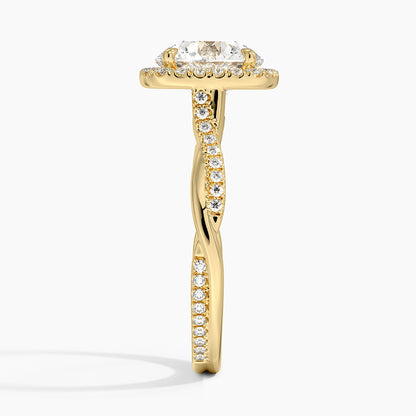 2.25 Karat Halo Tasarım Tektaş Laboratuvar Pırlanta Yüzük 18K -Magnara - Bold Diamonds