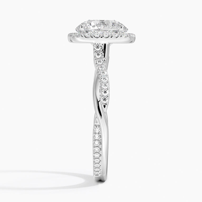 2.25 Karat Halo Tasarım Tektaş Laboratuvar Pırlanta Yüzük 18K -Magnara - Bold Diamonds