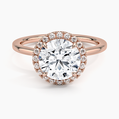 1,25 Karat Oval Halo Tasarım Tektaş Laboratuvar Pırlanta Yüzük 18K -Ophelia - Bold Diamonds