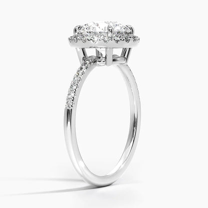 2.25 Karat Halo Tasarım Tektaş Laboratuvar Pırlanta Yüzük 18K -Valora - Bold Diamonds