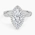 2.25 Karat Marquise Halo Tasarım Tektaş Laboratuvar Pırlanta Yüzük 18K -Magnara - Bold Diamonds