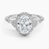 2.25 Karat Oval Halo Tasarım Tektaş Laboratuvar Pırlanta Yüzük 18K -Amara - Bold Diamonds