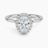 2.25 Karat Oval Halo Tasarım Tektaş Laboratuvar Pırlanta Yüzük 18K -Ophelia - Bold Diamonds