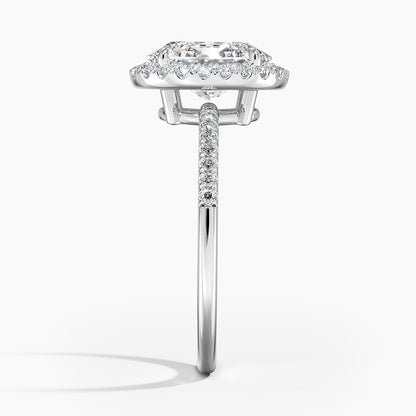 2.25 Karat Oval Halo Tasarım Tektaş Laboratuvar Pırlanta Yüzük 18K -Valora - Bold Diamonds