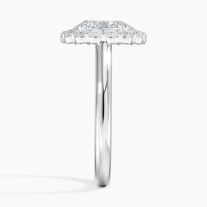 2.25 Karat Oval Halo Tasarım Tektaş Laboratuvar Pırlanta Yüzük -Illumina - Bold Diamonds
