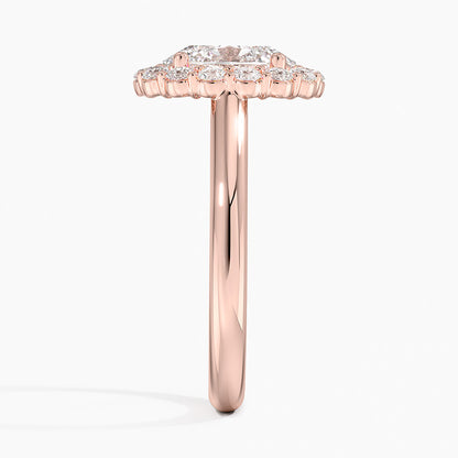 2.25 Karat Oval Halo Tasarım Tektaş Laboratuvar Pırlanta Yüzük -Illumina - Bold Diamonds