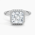 2.25 Karat Prenses Halo Tasarım Tektaş Laboratuvar Pırlanta Yüzük 18K -Ophelia - Bold Diamonds