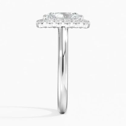 2.25 Karat Radiant Halo Tasarım Tektaş Laboratuvar Pırlanta Yüzük 18K -Illumina - Bold Diamonds
