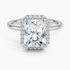 2.25 Karat Radiant Halo Tasarım Tektaş Laboratuvar Pırlanta Yüzük 18K -Ophelia - Bold Diamonds