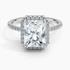 2.25 Karat Radiant Halo Tasarım Tektaş Laboratuvar Pırlanta Yüzük 18K -Valora - Bold Diamonds