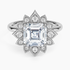 2,30 Karat Asscher Halo Tasarım Tektaş Laboratuvar Pırlanta Yüzük 18K - Solara - Bold Diamonds