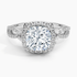 2.30 Karat Cushion Halo Tasarım Tektaş Laboratuvar Pırlanta Yüzük 18K -Coronae - Bold Diamonds
