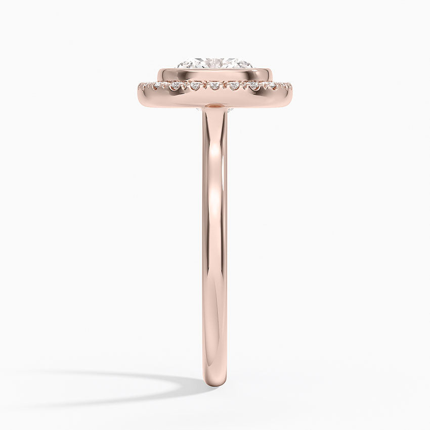 2,30 Karat Cushion Halo Tasarım Tektaş Laboratuvar Pırlanta Yüzük 18K - Eterna - Bold Diamonds