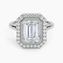 2,30 Karat Emerald Halo Tasarım Tektaş Laboratuvar Pırlanta Yüzük 18K - Eterna - Bold Diamonds