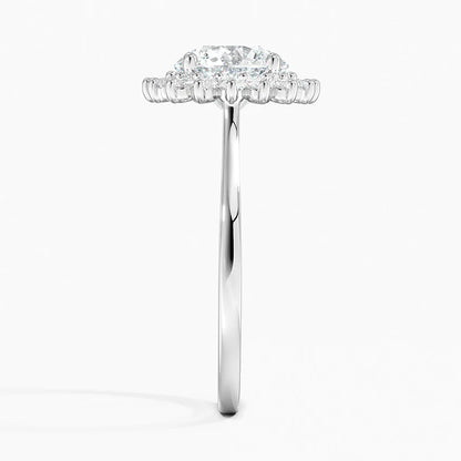 2,30 Karat Halo Tasarım Tektaş Laboratuvar Pırlanta Yüzük  18K -Vespera - Bold Diamonds