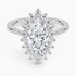 2,30 Karat Marquise Halo Tasarım Tektaş Laboratuvar Pırlanta Yüzük 18K -Vespera - Bold Diamonds