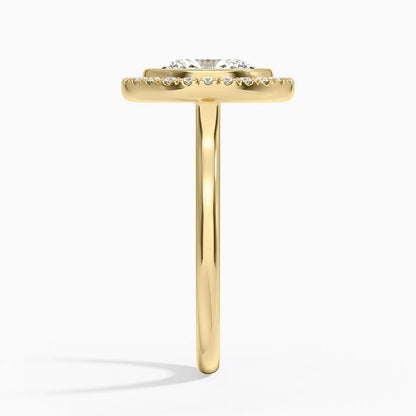 2,30 Karat Oval Halo Tasarım Tektaş Laboratuvar Pırlanta Yüzük 18K - Eterna - Bold Diamonds