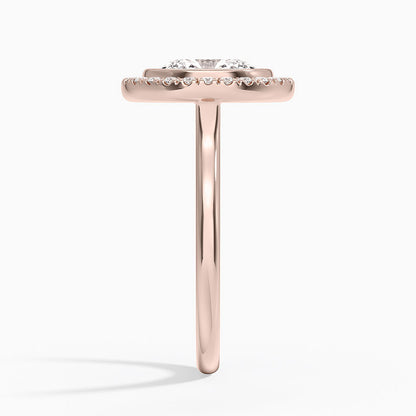2,30 Karat Oval Halo Tasarım Tektaş Laboratuvar Pırlanta Yüzük 18K - Eterna - Bold Diamonds