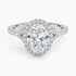 2,30 Karat Oval Halo Tasarım Tektaş Laboratuvar Pırlanta Yüzük 18K -Novara - Bold Diamonds